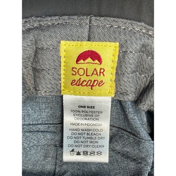 Solar Escape Sun hat/Bucket hat; Lightweight; quick dry material, Gray - Picture 5 of 7